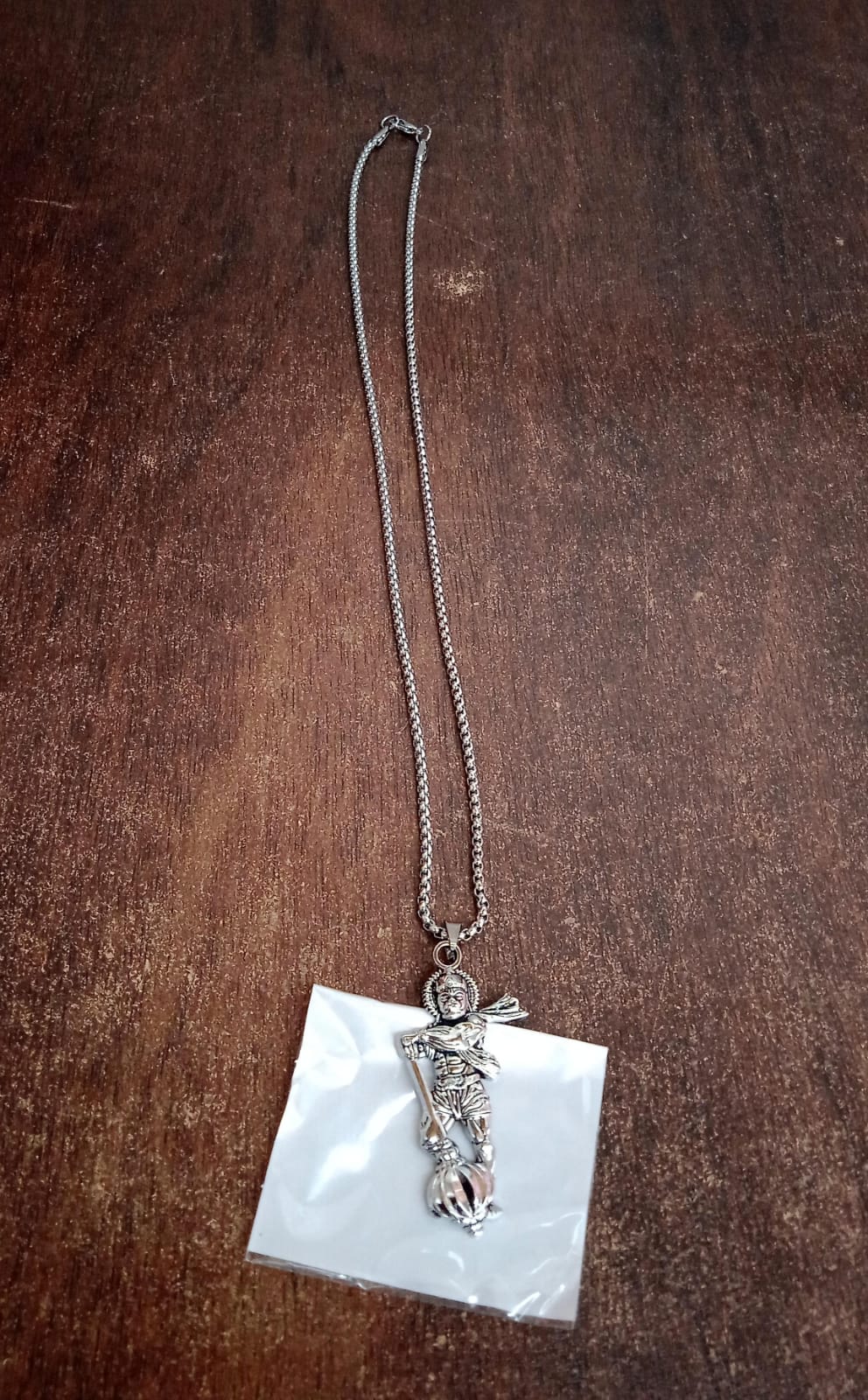 Hanuman Ji Pendant with Gada Religious Jewellery for Men and Women (1 Pc) Hanuman Ji Pendant with Gada Religious Jewellery for Men and Women (1 Pc)